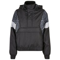 Kurtka damska Urban Classics AOP Mixed. Czarne kurtki damskie Urban Classics, m, bez wzorów, z materiału, bez kaptura. Za 246.20 zł.