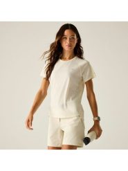 Dare 2b Koszulka sportowa "Nimble" w kolorze kremowym rozmiar: 36. Brązowe bluzki sportowe damskie Dare 2b, s, z materiału, bez kołnierzyka, bez ramiączek. Za 69.95 zł.