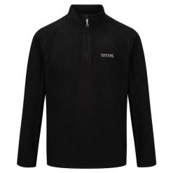 Bluza Polarowa z suwakiem Męska Thompson. Czarne bluzy z kapturem męskie Regatta, na zimę, l, z materiału. Za 88.99 zł.