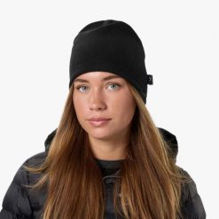 Czapka Beanie Unisex Geilo Oddychający. Czarne czapki męskie SWEDEMOUNT, bez wzorów, z materiału, sportowe. Za 59.99 zł.