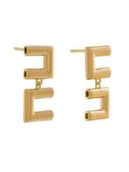 Elisabetta Franchi Kolczyki OR-54A-57E2-V140 Złoty. Żółte kolczyki damskie Elisabetta Franchi, metalowe. Za 609.99 zł.