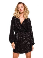 Made of emotion Sukienka w kolorze czarnym rozmiar: S. Czarne sukienki damskie Made Of Emotion, na co dzień, s, bez wzorów, z asymetrycznym kołnierzem, bez ramiączek, mini, asymetryczne. Za 354.95 zł.