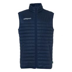 Kurtka puchowa bez rękawów Uhlsport Essential Ultra Lite. Czarne kurtki damskie UHLSPORT, bez wzorów, z puchu, bez kaptura. Za 269.50 zł.