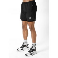Lowell 2-In-1 Szorty - Czarny. Czarne spodenki sportowe damskie GORILLA WEAR, bez wzorów. Za 255.00 zł.