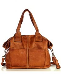 Shopper damski MARCO MAZZINI camel v169b. Brązowe shopper bag damskie bez wzorów, z bawełny. Za 529.15 zł.