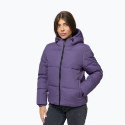 Kurtka zimowa damska Pitbull Vista Quilted Hooded. Fioletowe kurtki damskie PITBULL, na zimę, xs, bez wzorów, z poliamidu, bez kaptura. Za 219.99 zł.