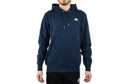 Kappa Vend Hooded, męska bluza. Niebieskie bluzy sportowe męskie Kappa, l, z bawełny. Za 89.99 zł.
