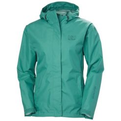 Damska kurtka wodoodporna Helly Hansen Seven J. Zielone kurtki przeciwdeszczowe damskie Helly Hansen, l, bez kaptura. Za 488.50 zł.