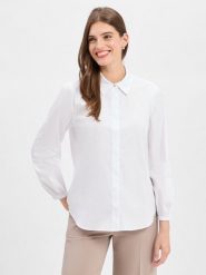 JOOP! bluzka koszulowa - Brianne Kobiety Bawełna biały, 38. Białe bluzki sportowe damskie Joop!, z bawełny, bez kołnierzyka, bez ramiączek. Za 329.95 zł.