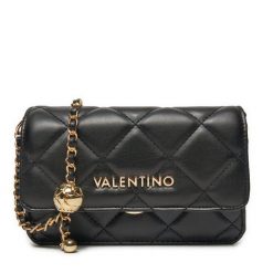 Torebka Valentino. Czarne listonoszki damskie Valentino, bez wzorów, bez dodatków. Za 369.99 zł.
