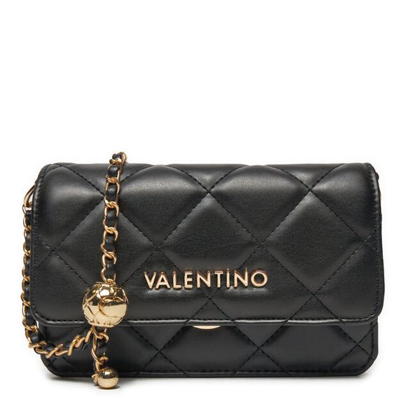 Torebka Valentino. Czarne listonoszki damskie Valentino, bez wzorów, bez dodatków. Za 369.99 zł.