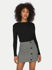 ONLY Bluzka Riley 15323159 Czarny Slim Fit. Czarne bluzki damskie Only, xs, bez wzorów, z bawełny, bez ramiączek. Za 79.99 zł.