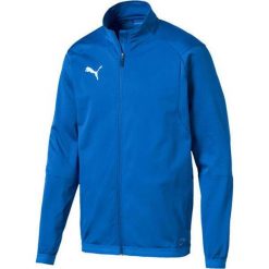 Bluza sportowa męska Puma Liga Training Jacket. Niebieskie bluzy bez kaptura męskie Puma, bez wzorów, sportowe, bez kołnierzyka, bez ramiączek. Za 179.66 zł.