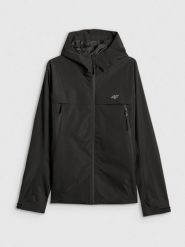 4F Kurtka przejściowa membrana 5000 męska - czarna M. Czarne kurtki męskie 4f, l, bez wzorów, z materiału, biznesowe, bez kaptura. Za 399.99 zł.