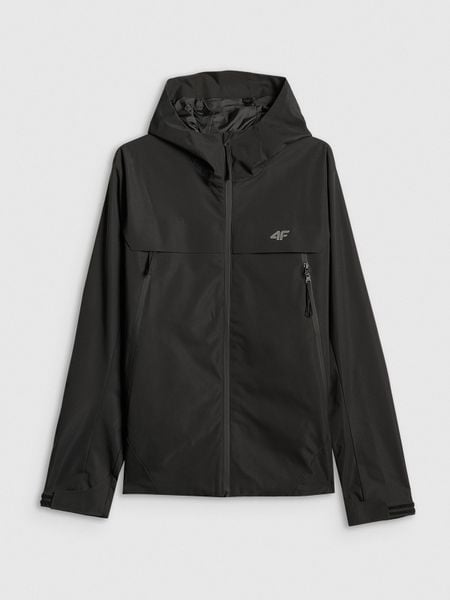 4F Kurtka przejściowa membrana 5000 męska - czarna M. Czarne kurtki męskie 4f, l, bez wzorów, z materiału, biznesowe, bez kaptura. Za 399.99 zł.