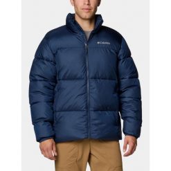 Kurtka Zimowa Męska Columbia Puffect III. Niebieskie kurtki męskie Columbia, na zimę, l, bez wzorów, z materiału, sportowe, bez kaptura. Za 599.00 zł.