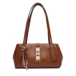 Torebka Guess. Brązowe torebki klasyczne damskie Guess, z aplikacjami, bez dodatków. Za 639.99 zł.