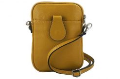 Listonoszka etui skórzane BARBERINI'S c. żółte 887-43. Żółte shopper bag damskie Barberinis, bez wzorów, ze skóry, na ramię, małe, bez dodatków. Za 119.99 zł.