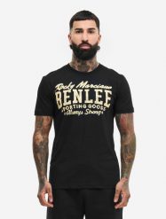 T-shirt Benlee Retro Logo. Czarne t-shirty męskie Benlee, s, bez wzorów, z bawełny, bez kołnierzyka. Za 138.50 zł.