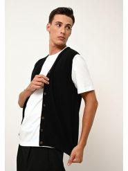 Just Cashmere Kaszmirowa kamizelka "Lana" w kolorze czarnym rozmiar: XL. Czarne kamizelki męskie Just Cashmere, xl, z kaszmiru. Za 347.99 zł.