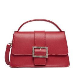 Torebka Nine West. Czerwone torebki klasyczne damskie Nine West, bez wzorów, bez dodatków. Za 199.99 zł.