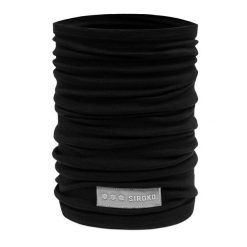 Komin kolarski unisex SIROKO SRX Whirlwind wełna merino. Czarne szaliki i kominy damskie SIROKO, na zimę, bez wzorów, z materiału. Za 76.00 zł.