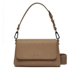 Torebka Calvin Klein. Brązowe torebki klasyczne damskie CALVIN KLEIN, bez wzorów, bez dodatków. Za 249.99 zł.