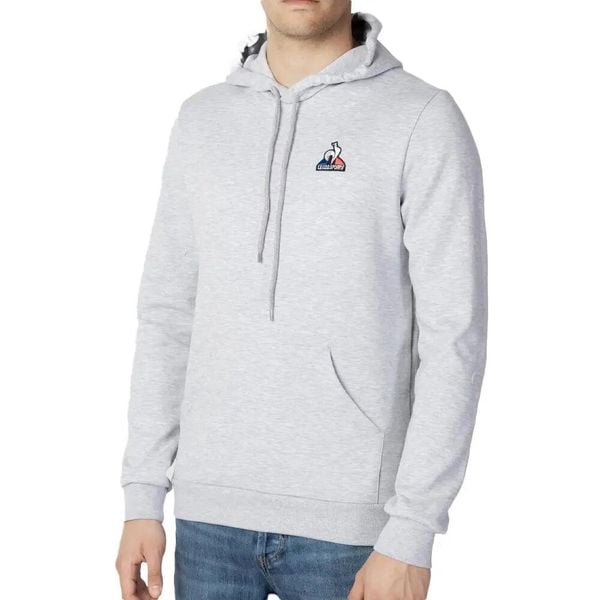Bluza sportowa z kapturem męska ESS Hoody N°2 M. Szare bluzy sportowe męskie Le Coq Sportif, m, z bawełny. Za 330.20 zł.