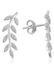 Heliophilia Srebrne kolczyki-wkrętki rozmiar: onesize. Szare kolczyki damskie Heliophilia, z cyrkonią, srebrne. Za 110.81 zł.