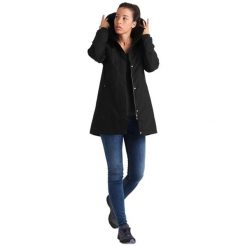 Płaszcz ocieplany dla kobiet Helly Hansen Aden. Czarne kurtki przeciwdeszczowe damskie Helly Hansen, l, bez kaptura, primaloft. Za 688.50 zł.