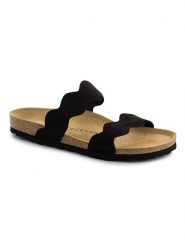 BACKSUN Klapki "Sechura" w kolorze czarnym rozmiar: 41. Czarne klapki damskie Backsun, bez wzorów, bez obcasa. Za 130.99 zł.