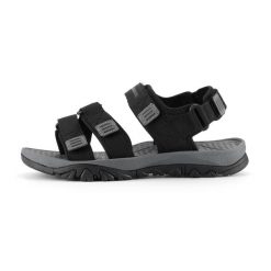 Sandały turystyczne unisex Alpine Pro Gode. Czarne sandały damskie Alpine Pro, bez wzorów, bez obcasa. W wyprzedaży za 259.00 zł.