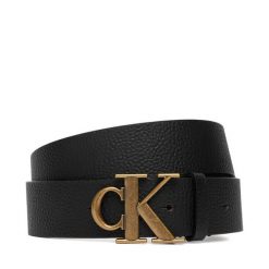 Pasek Męski Calvin Klein. Czarne paski męskie CALVIN KLEIN, bez wzorów. Za 249.99 zł.