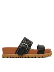 Liu Jo Klapki Livia 02 SA6109 P0102 Czarny. Czarne klapki damskie Liu Jo, bez wzorów, ze skóry, bez obcasa. Za 469.99 zł.