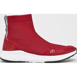 S. Oliver - Buty. Czerwone buty sportowe na co dzień damskie S.Oliver, bez wzorów, z gumy. W wyprzedaży za 199.90 zł.