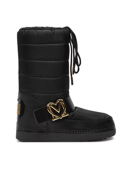 LOVE MOSCHINO Śniegowce JA24052G1LISB00B Czarny. Czarne śniegowce damskie Love Moschino, z materiału. Za 529.99 zł.