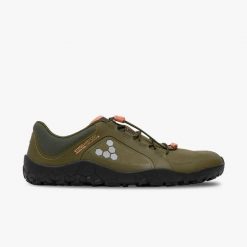Męskie trailowe buty barefoot PRIMUS TRAIL III ALL WEATHER FG MENS DARK OLIVE. Zielone obuwie do biegania damskie VIVOBAREFOOT. Za 499.00 zł.