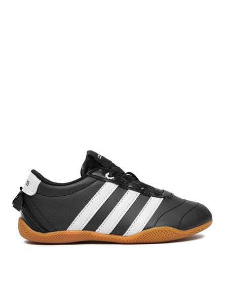 Adidas Sneakersy Grand Court 3.0 KI3035 Czarny. Czarne buty sportowe dziewczęce Adidas, bez wzorów, ze skóry, bez zapięcia. Za 179.99 zł.