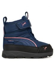 Puma Śniegowce Evolve Boot Puretex Ac+Inf 392650 07 Granatowy. Niebieskie buty zimowe chłopięce Puma, z materiału. Za 279.99 zł.