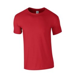 Koszulka Softstyle Dla Dorosłych Unisex. Czerwone bluzki damskie Gildan, m, bez wzorów, sportowe, bez kołnierzyka, bez ramiączek. Za 28.99 zł.
