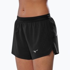 Spodenki do biegania damskie Mizuno Tech 3.5". Czarne szorty damskie Mizuno, bez wzorów, sportowe. Za 159.99 zł.