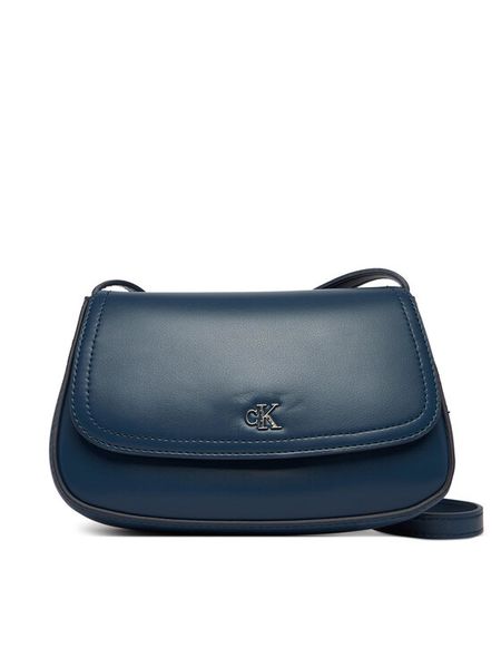 Calvin Klein Torebka Ck Flap Camera Bag LV04F3421G Granatowy. Niebieskie listonoszki damskie CALVIN KLEIN, bez wzorów, ze skóry, bez dodatków. Za 409.99 zł.