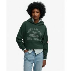 Bluza damska z kapturem Superdry Athletic Essentials. Zielone bluzy z kapturem damskie Superdry. Za 284.00 zł.