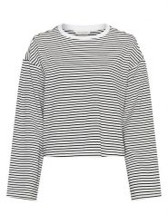 MOSS COPENHAGEN Sweter "Krestiane" w kolorze biało-czarnym rozmiar: XS/S. Białe swetry klasyczne damskie MOSS COPENHAGEN, s, bez kołnierzyka. Za 111.07 zł.