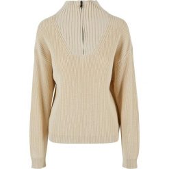 Damski sweter oversize z dzianiny Urban Classics. Białe golfy damskie Urban Classics, xl, bez wzorów, z bawełny, bez ramiączek. Za 200.00 zł.