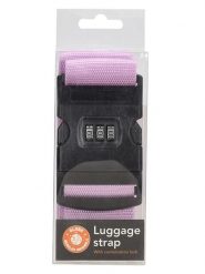 Beagles Pas w kolorze fioletowym do walizki - dł. 190 cm rozmiar: onesize. Różowe walizki Beagles, bez wzorów, z materiału. Za 74.99 zł.