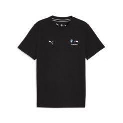 Męska koszulka BMW M MOTORSPORT Essentials PUMA. Czarne t-shirty sportowe męskie Puma, l, bez ramiączek, do biegania. W wyprzedaży za 114.00 zł.