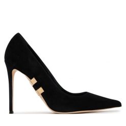Szpilki Elisabetta Franchi. Czarne szpilki Elisabetta Franchi, bez wzorów, bez obcasa. Za 2,509.00 zł.