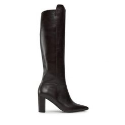 Kozaki Baldowski. Brązowe kozaki damskie Baldowski, bez obcasa, na słupku. Za 999.99 zł.