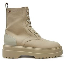 Trapery Tommy Hilfiger. Brązowe trapery damskie Tommy Hilfiger, bez obcasa. Za 799.99 zł.